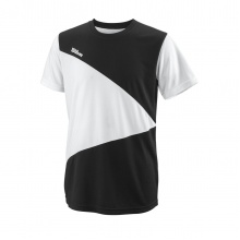 Wilson Tennis Tshirt Team II Triangle Crew black/white Boys